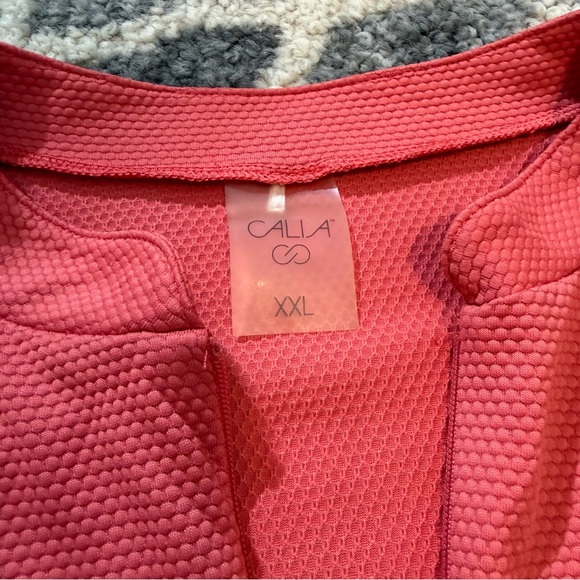 CALIA Golf Flutter Sleeve 1/4 Zip Polo Shirt | Size XXL - Picture 7 of 7